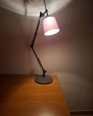 Lampada regolabile da tavolo vintage metallo nero