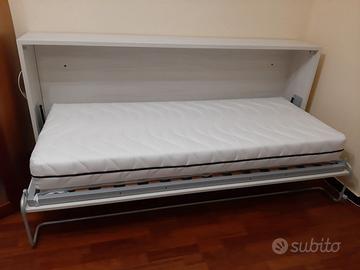 Letto singolo a scomparsa salvaspazio nuovo
