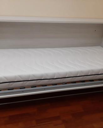 Letto singolo a scomparsa salvaspazio nuovo
