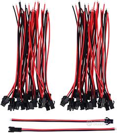 20 Coppie Connettori JST 2 Pin 22AWG con Cavo 135