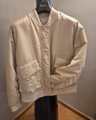 giacca cotone lucido beige x donna