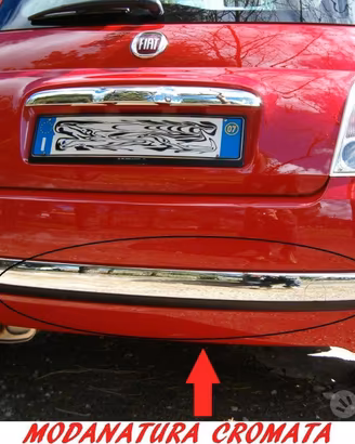Modanatura posteriore Cromata Fiat 500