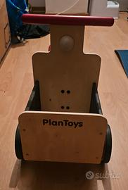 Plan Toys- Delivery Bike, Colore Legno