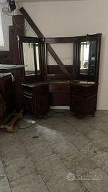 Toilette anni 1940 in mogano