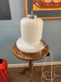 Lampada da tavolo vetro opalino vintage