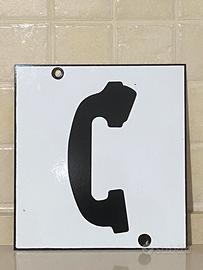 Insegna smaltata antica