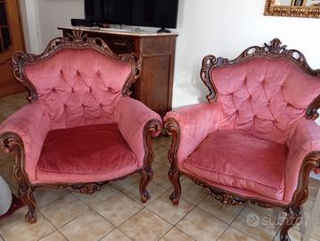 Poltrone stile Luigi XIV