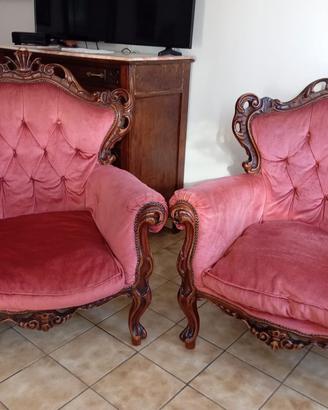 Poltrone stile Luigi XIV