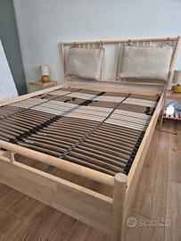 Letto matrimoniale IKEA BJÖRKSNÄS + rete LEIRSUND