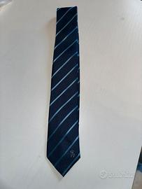 Cravatta da uomo blu a righe