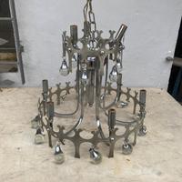 LAMPADARIO MODERNARIATO SCIOLARI DESIGN ANNI 70