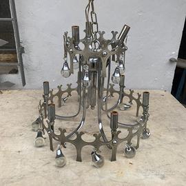 LAMPADARIO MODERNARIATO SCIOLARI DESIGN ANNI 70