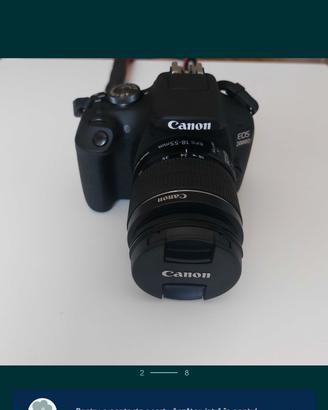 Canon EOS 2000D DSLR - Come Nuova - Completa