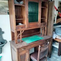 scrivania libreria  legno massello 