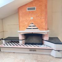 Camino + struttura in marmo