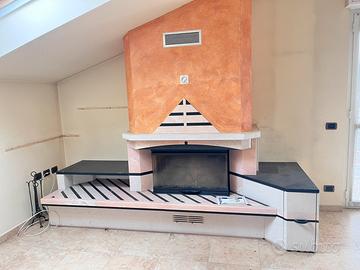 Camino + struttura in marmo