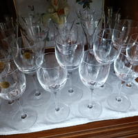 Bicchieri cristallo anno 1970 euro 55 tutto