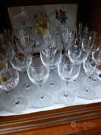Bicchieri cristallo anno 1970 euro 55 tutto