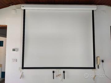 schermo telo elettrico videoproiezione