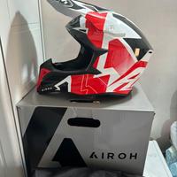 Casco Cross airoh wraap raze red (taglia S)