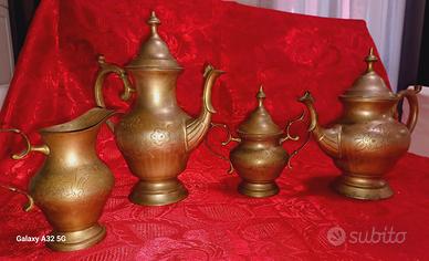  servizio da tè è caffè in ottone, 