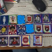 figurine euro 2024 topps paralleli viola verde blu