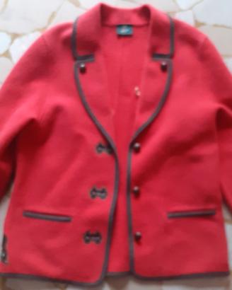 GIACCA Cappotto ROSSA in LANA COTTA