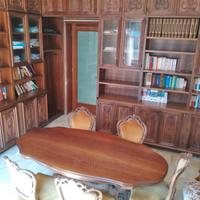 Libreria mogano775x330x60 Scriv. Divano7p