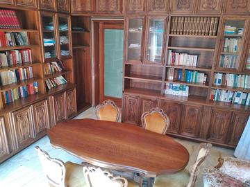 Libreria mogano775x330x60 Scriv. Divano7p