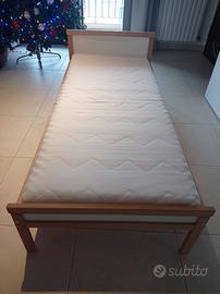 Letto bambini Ikea Sniglar con materasso 70x160 cm