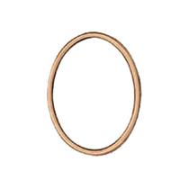 Cornice ovale in bronzo cimitero- misura  9x12