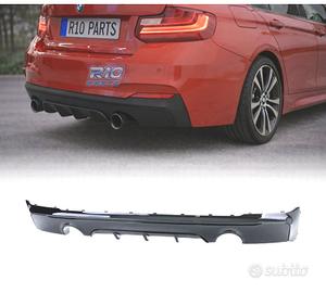 DIFFUSORE BMW F22 F23 LOOK M PERFORMANCE NERO LUCI