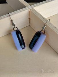 Orecchini di pietra dura pendenti 