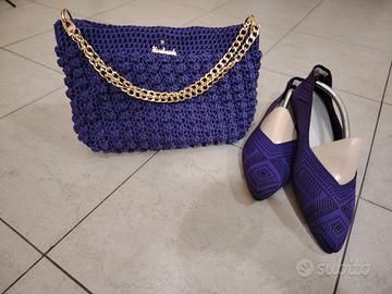 Elegante borsa viola