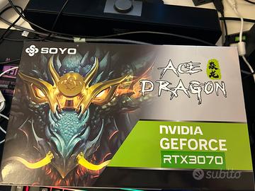 Scheda  video nvidia geforce RTX 3070 8gb nuova
