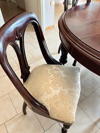 Tavolo in legno allungabile piu sedie (5)