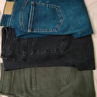 Tre paia di pantaloni misura 34/36