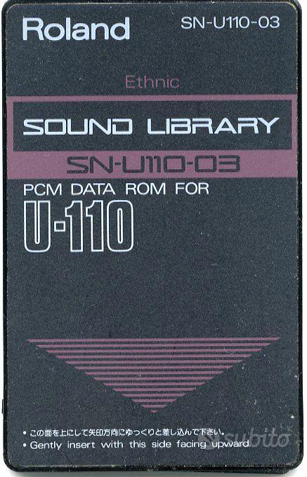 Roland Sound Library Card SN-U110-03 Ethnic Sound - Strumenti Musicali ...