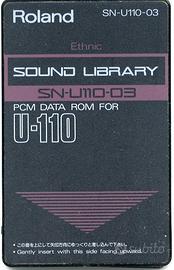 Roland Sound Library Card SN-U110-03  Ethnic Sound