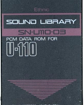 Roland Sound Library Card SN-U110-03  Ethnic Sound