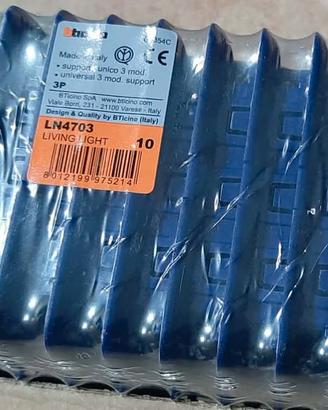 10 supporti ln4703 living bticino