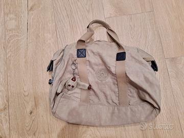 Borsa Beige Kipling con scimmietta