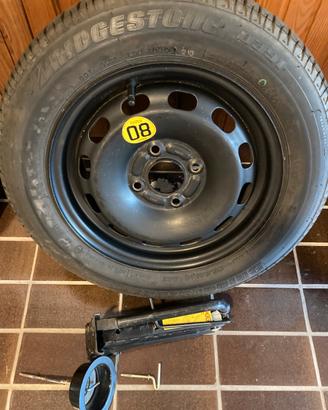 Ruota di scorta r 14, kit crick
