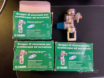 Gruppo sicurezza per scaldabagno Caleffi 3 pezzi