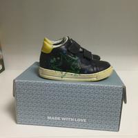 Scarpe falcotto numero 21 in pelle blu