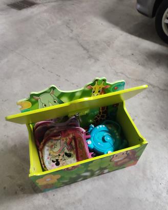 cassa panca porta giocattoli 