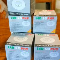 7 faretti LED da incasso NUOVI, mai montati