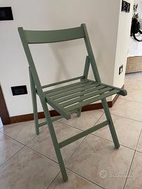 set 4 sedie in legno