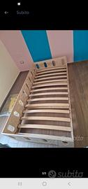 Letto singolo a terra Montessori Smartwood Tila2 