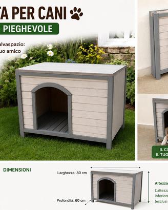 Cuccia per cane in legno